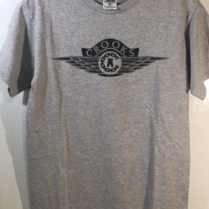 Crooks and Castles Logo Shirt Gray